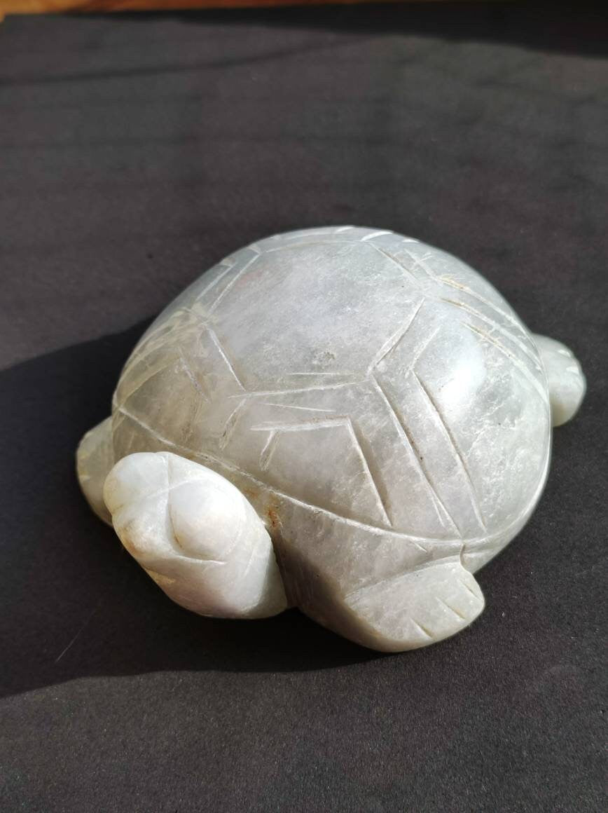 XL Schildkröten ~ Jade (Burma) ~ of Figur Crysta – Edelstein Berlin Art Deko & Nature Magisch