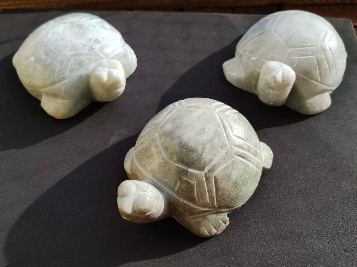 Schildkröten Figur of Magisch – Nature Deko Jade Edelstein XL ~ Berlin (Burma) Art Crysta ~ &
