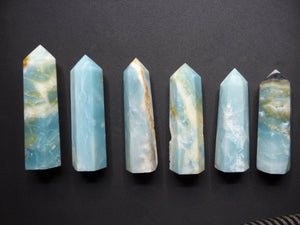 Caribbean Calcite (Blauer Calcit-Aragonit) ~ Kristall Point Spitze ~ Magische Edelstein Deko ~Massagestab ~Crystal ~HIPPIE ~GOA ~Heilstein - Art of Nature Berlin