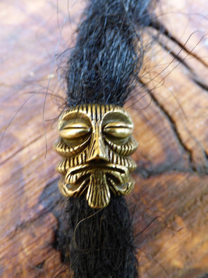 Messing Dreadlock Perle Tibet ~Antik Bronze~ Breads Dreads ~HIPPIE ~GOA ~Boho ~Ethno ~Nature ~Indian ~Vintage