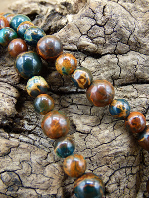 Opal ~ gemstone chain ~ colorful ~ HIPPIE ~ GOA ~ boho ~ ethno ~ nature ~ healing stone