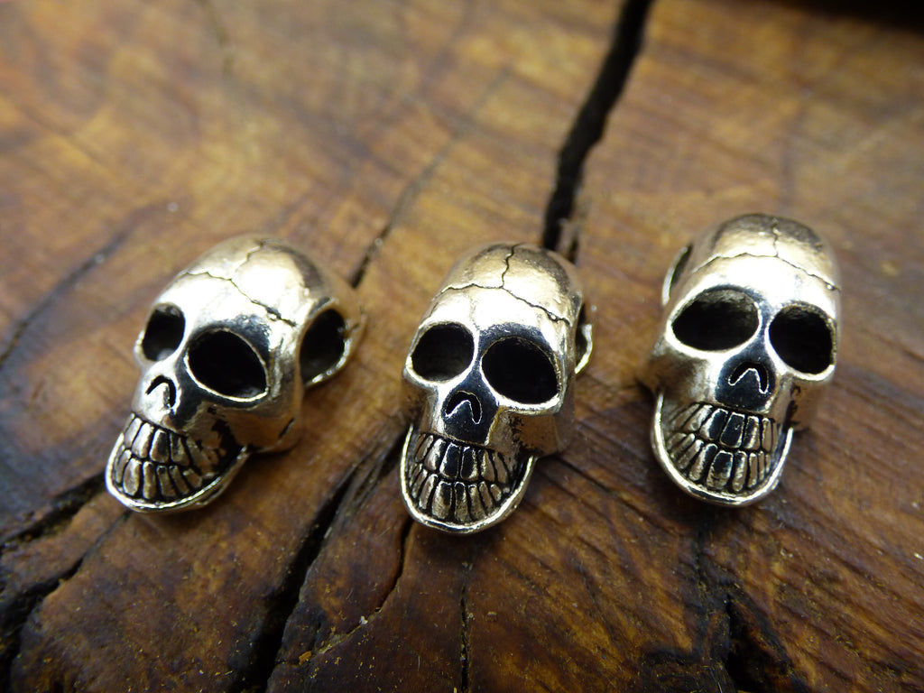 Skull Skull Dreadlock Bead Antique Silver Breads Dreads ~HIPPIE ~GOA ~Boho ~Ethno ~Nature ~Indian ~Vintage