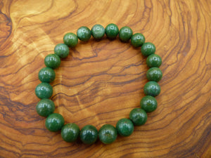 Kanada Jade dunkelgrün ~ Edelstein Armband Stretch ~ GOA ~ Hippie ~Boho ~Ethno ~Indie ~Nature ~Heilstein Energie Chakra