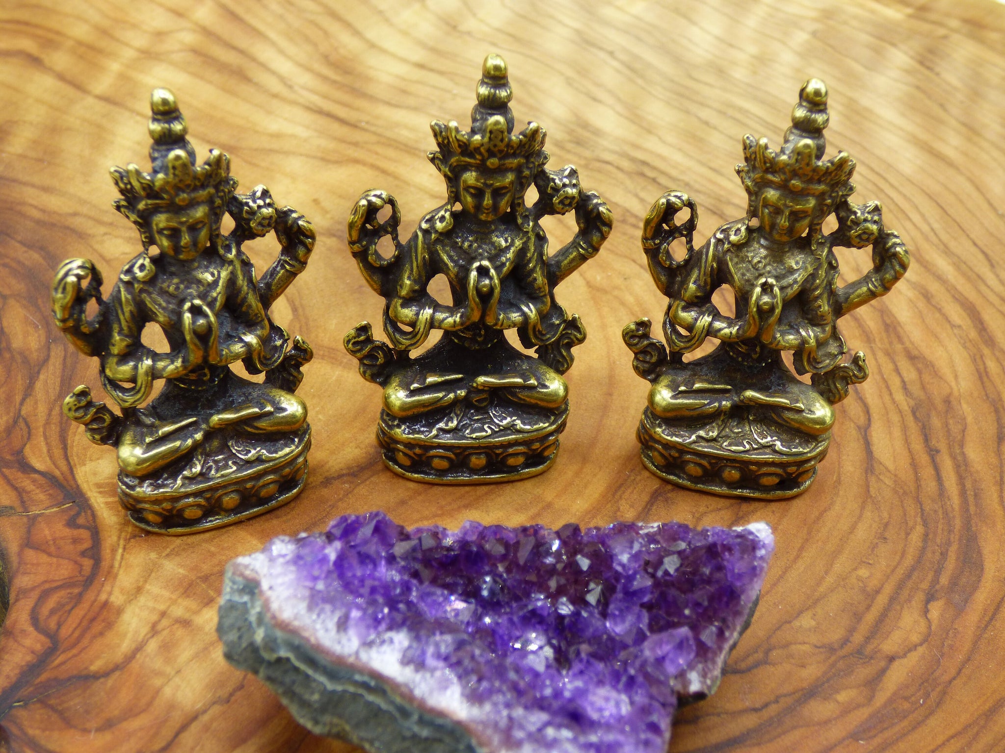 Sanskrit Figur Messing ~ Buddha Manjushri ~ Glück Figur Buddhismus Deko Altar Vintage Rarität Tibet Boho Hippie Goa Ethno Psy Indien