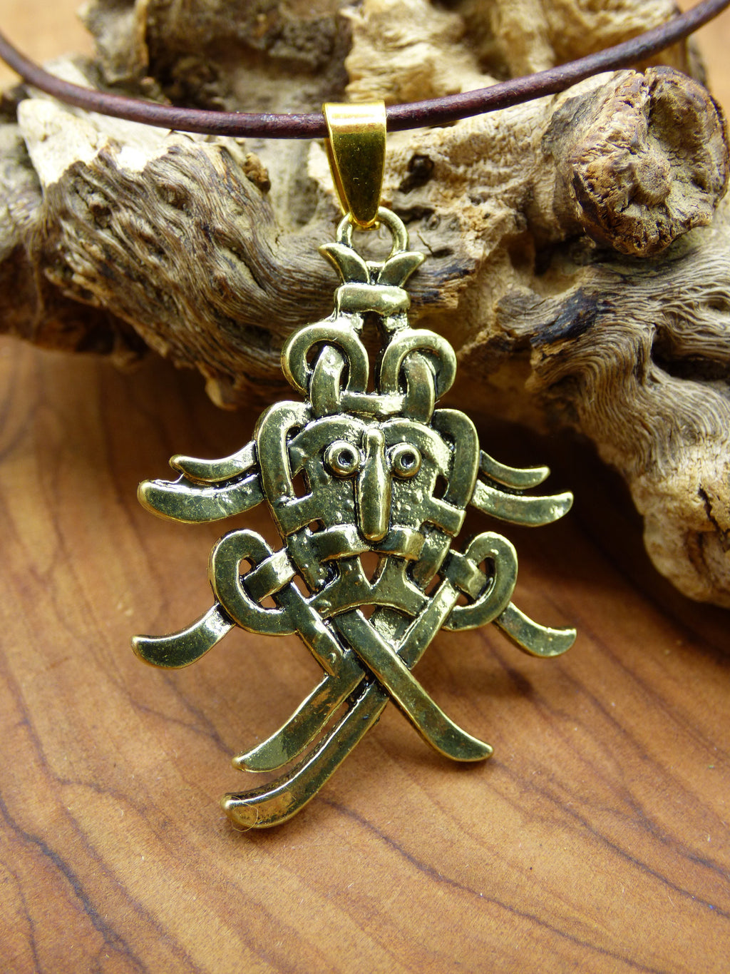 Tribal Aztek ~ pendant necklace ~ ~HIPPIE ~GOA ~Boho ~Tibet ~Ethno ~Nature