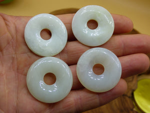 Serpentin 30mm Donut ~ Edelstein Kette ~HIPPIE ~GOA ~Boho ~Tibet ~Ethno ~Nature ~Donut ~Schutzsymbol ~Heilstein
