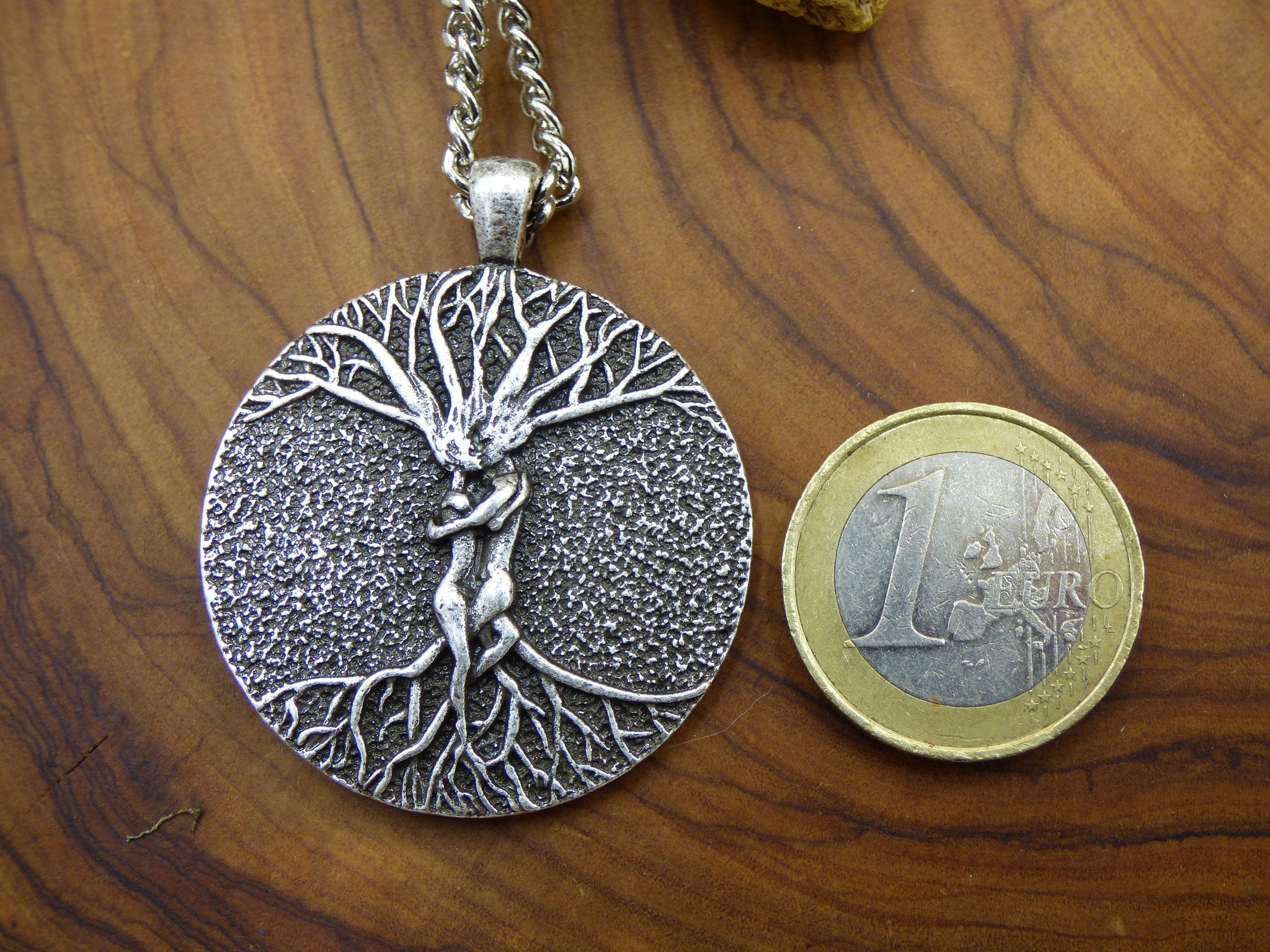 Baum Liebes Paar Partner Amulet Kette Antik Silber Tibet HIPPIE GOA Boho Tibet Ethno Nature Esoterik Ethnic Lebensbaum Wurzeln Root Yin Yang
