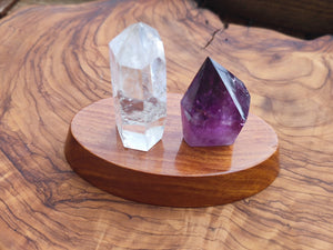 Holz Präsentations Podeste Ständer für Steine Schmuck Turm Deko Crystal Kristall