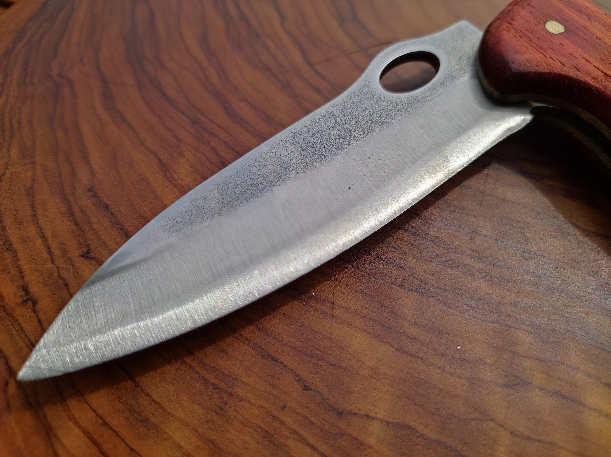 Wunderschönes Messer mit Edelholz -Padouk / Paduk- Handarbeit Outdoor Utensil Geschenk Mann Bruder Sohn Vater Sammler besonders hochwertig